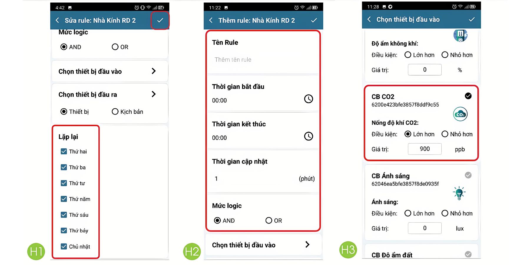 Tạo và điều khiển luật điều khiển và điều kiện "VÀ"