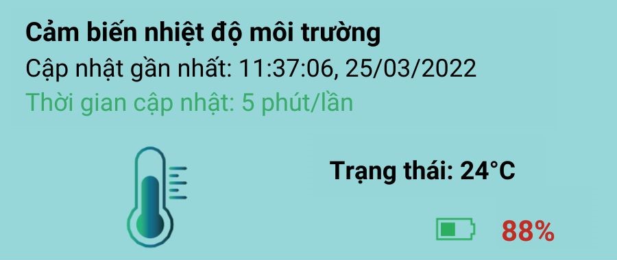 Cảm biến nhiệt độ môi trường Rạng Đông