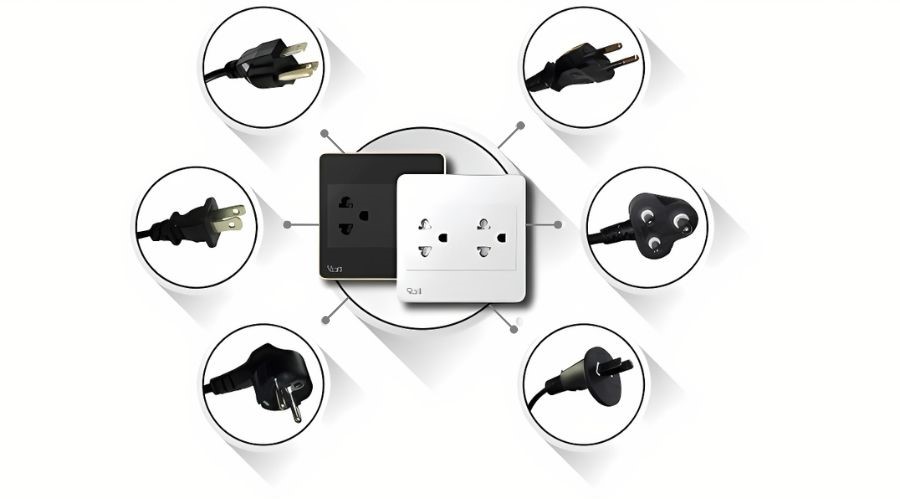 Ổ cắm âm tường Rạng Đông OCAT05Ktương thích nhiều loại phích cắm