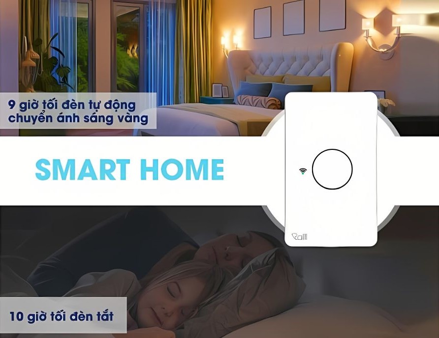 Công tắc thông minh Rạng Đông CTCU.WF CN.01T MN tiện nghi