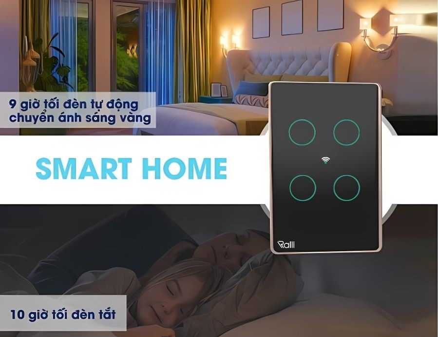 Công tắc thông minh Rạng Đông CTCU.WF CN.04T MN sử dụng tiện lợi