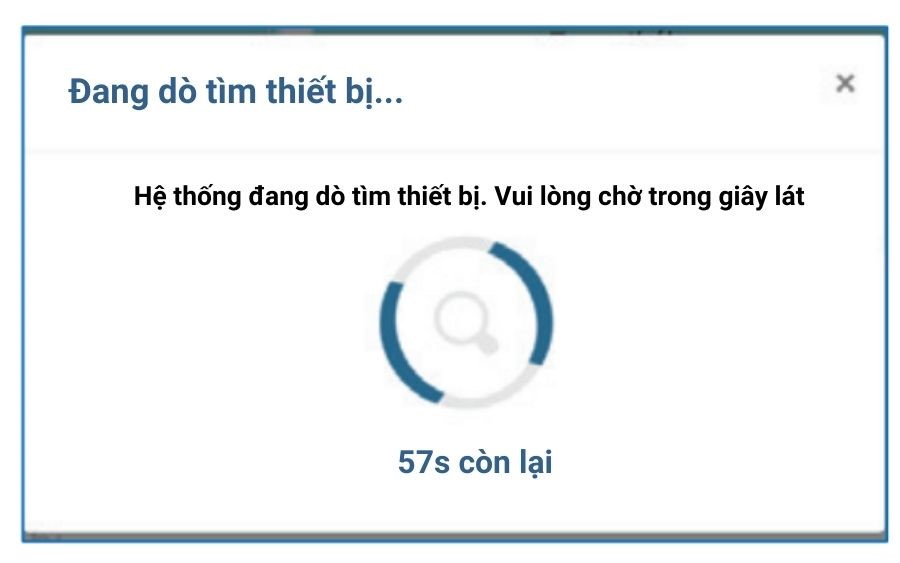 Đang dò tìm thiết bị