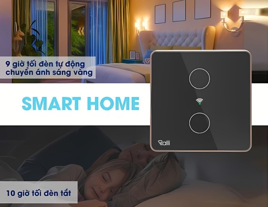 Công tắc cảm ứng Rạng Đông CTCU.WF V.02T MN hẹn giờ tiện lợi