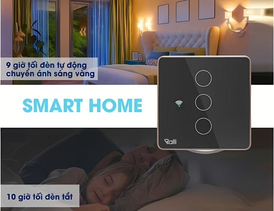 Công tắc cảm ứng Rạng Đông CTCU.WF V.03T MN hẹn giờ tiện lợi