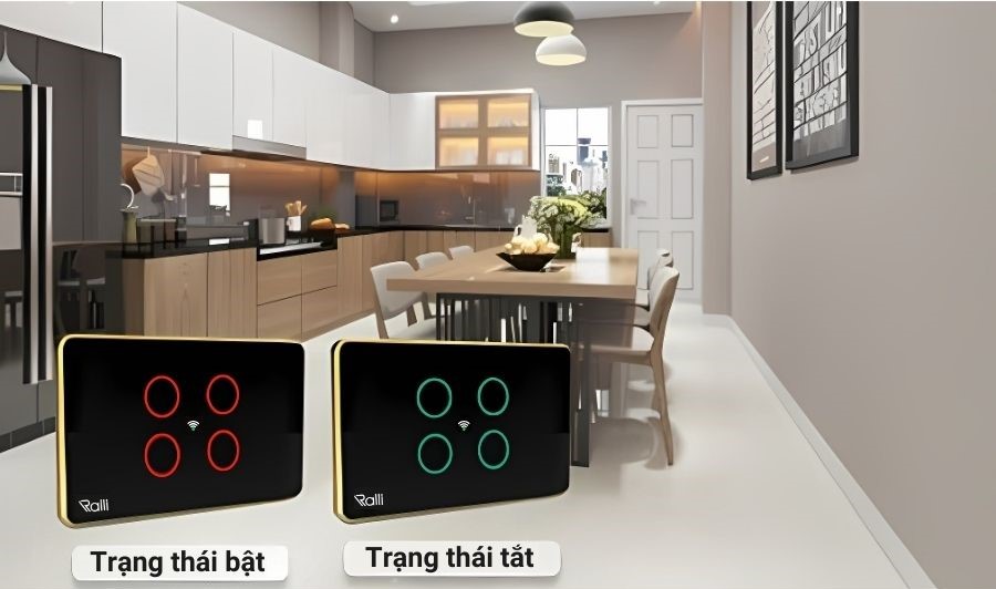 Công tắc cảm ứng Rạng Đông CTCU.WF CN.04T.2W.SP an toàn