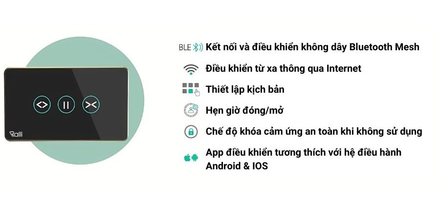 Tính năng vượt trội của công tắc cửa cuốn thông minh Rạng Đông