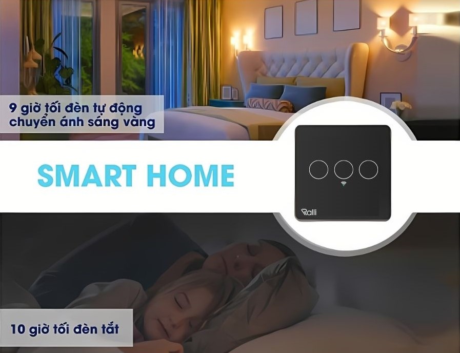 Công tắc cảm ứng Rạng Đông CTCU.WF V.03T tính năng hienj giờ tiện lợi