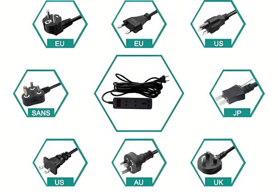 ổ cắm đa năng 2m Rạng Đông OC05.V2 3C/2M/10A tương thích với nhiều phích cắm