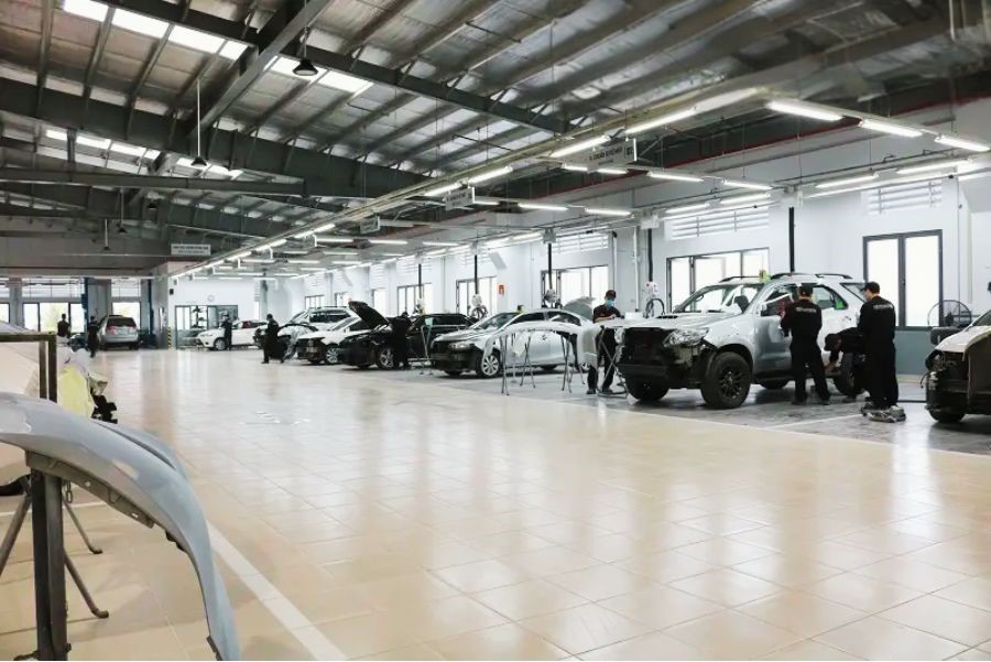 Xưởng kỹ thuật oto Toyota Hùng Hải - Hà Nam