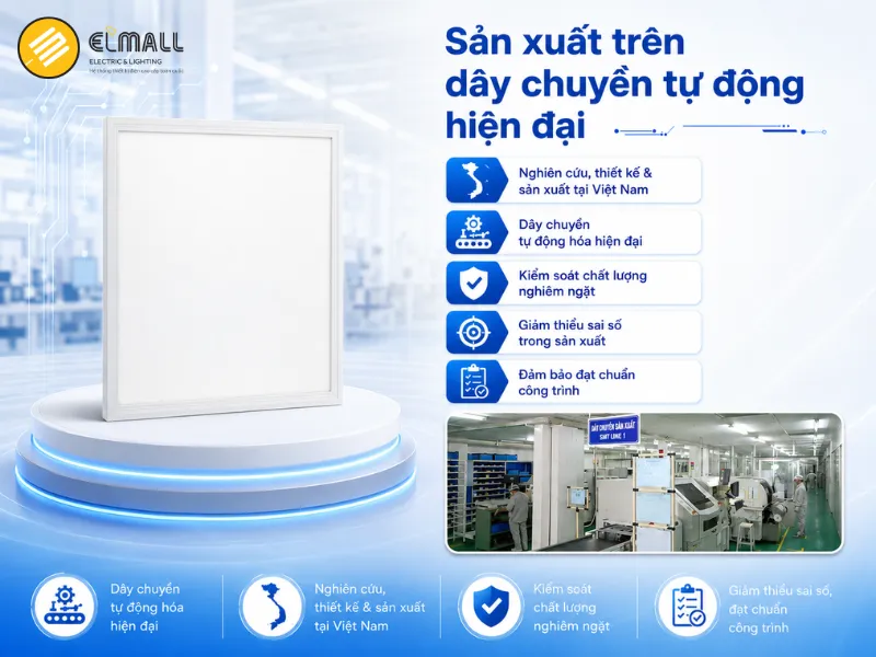 Đèn LED Panel P08 600×600 50W chất lượng cao