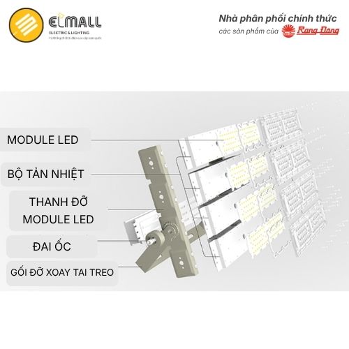 Rạng Đông CP07 150W cấu tạo