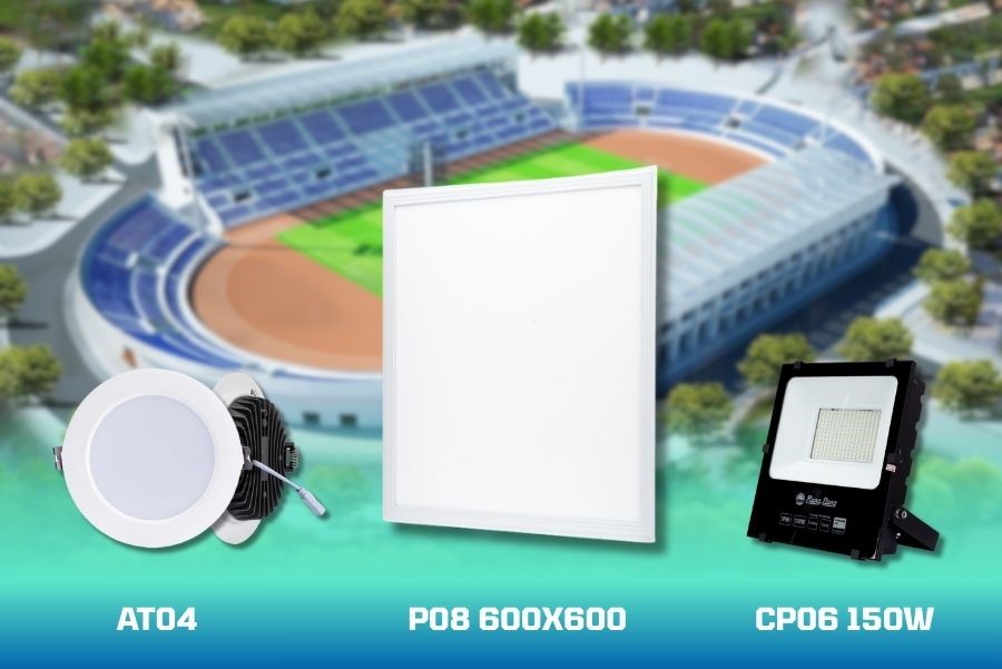 Sản phẩm đèn LED Rạng Đông chính hãng Elmall cung cấp vào công trình