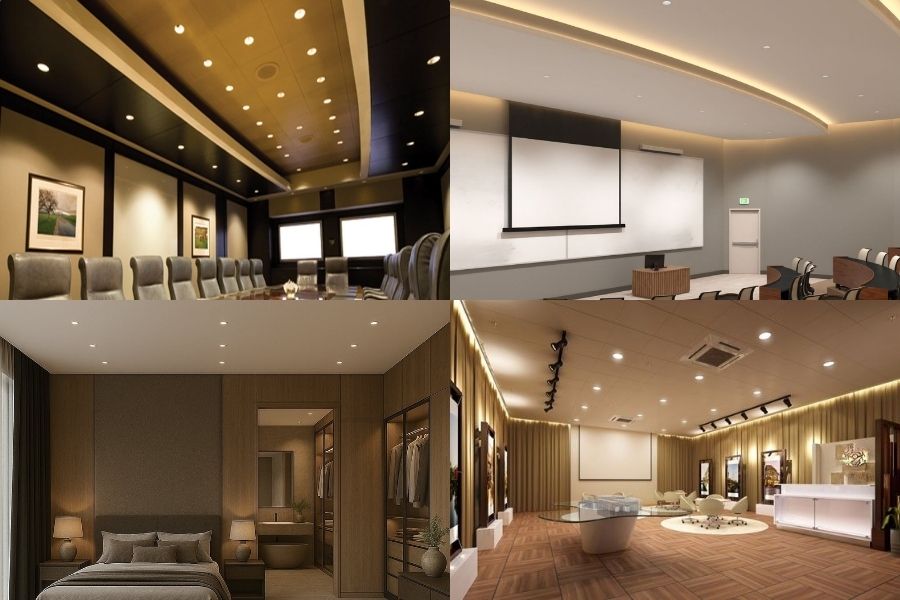 Ứng dụng của đèn LED âm trần downlight thông minh Rạng Đông AT18.BLE 80/12W (A24)