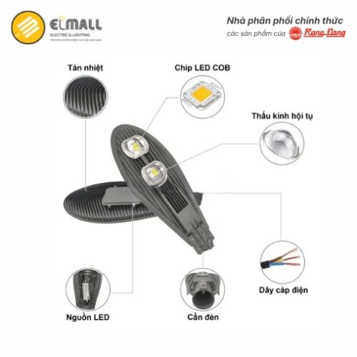 cấu tạo đèn đường 100w csd02