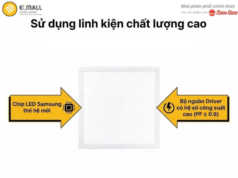Đèn LED panel P07 600X600 48W PLUS tích hợp chip LED Samsung thế hệ mới