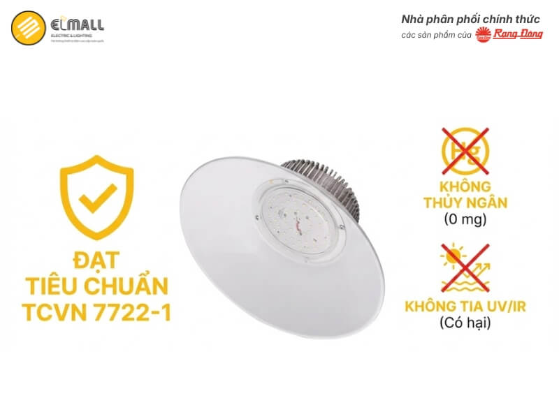 Đèn LED Nhà Xưởng Highbay HB02 350 50W đạt tiêu chuẩn TCVN 7722-1/IEC 60598-1