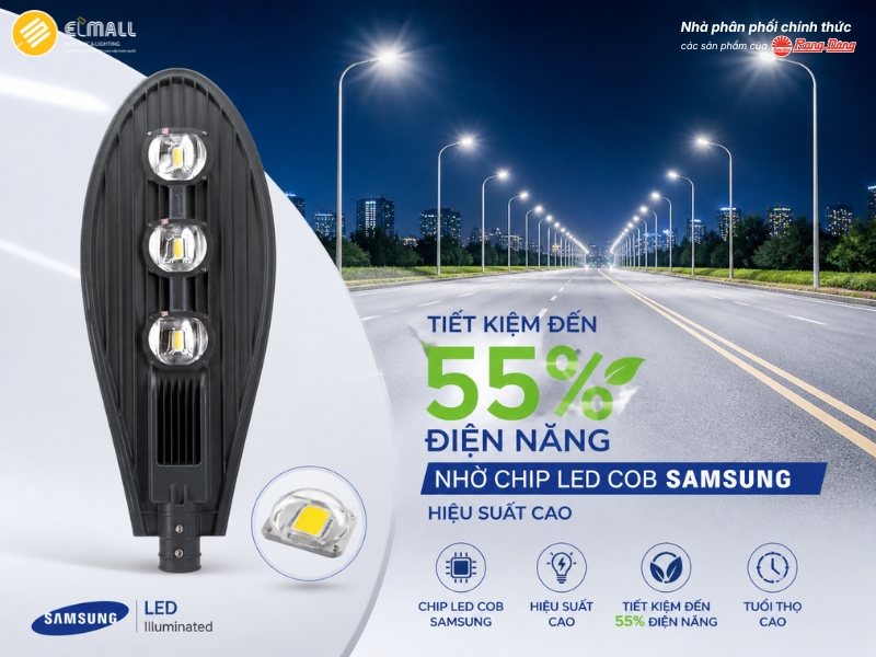 đèn đường chiếc lá 200w tiết kiệm điện