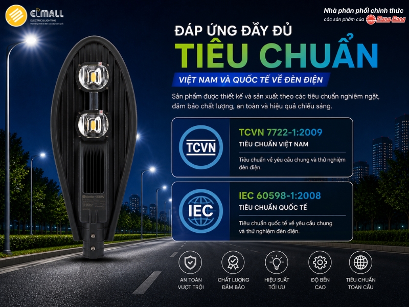 đáp ứng tiêu chuẩn đèn điện