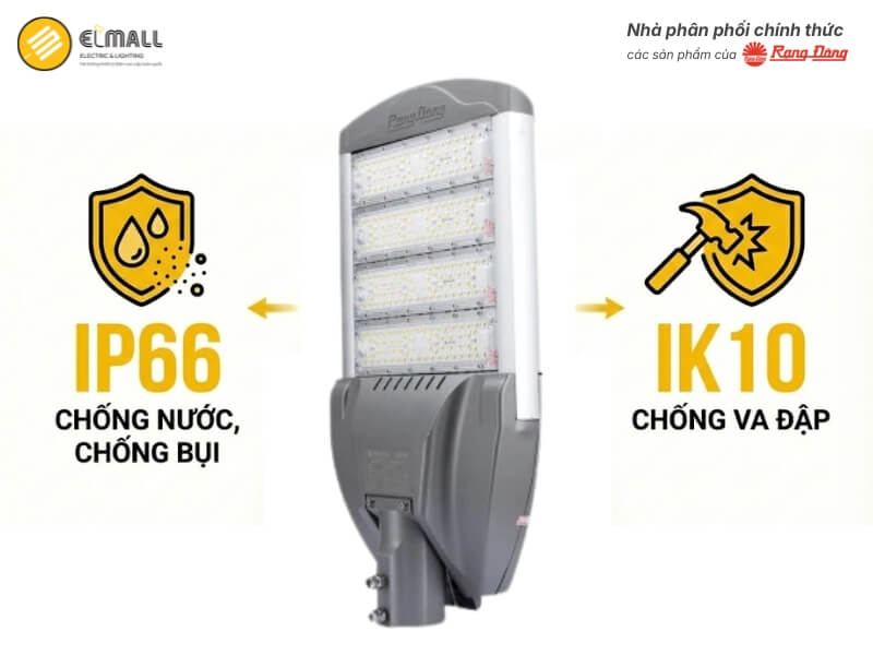 Đèn LED đường CSD04 200W IP66 IK10 chống xung sét 6kV