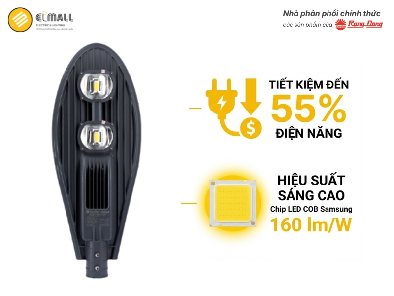 đèn đường 100w csd02 tiết kiệm điện năng