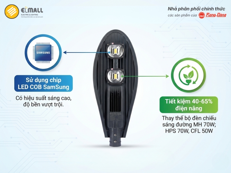 Đèn Đường LED 120W CSD02 tiết kiệm điện