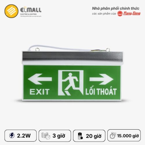 đèn exit CD01 40x20/2.2W 1 mặt