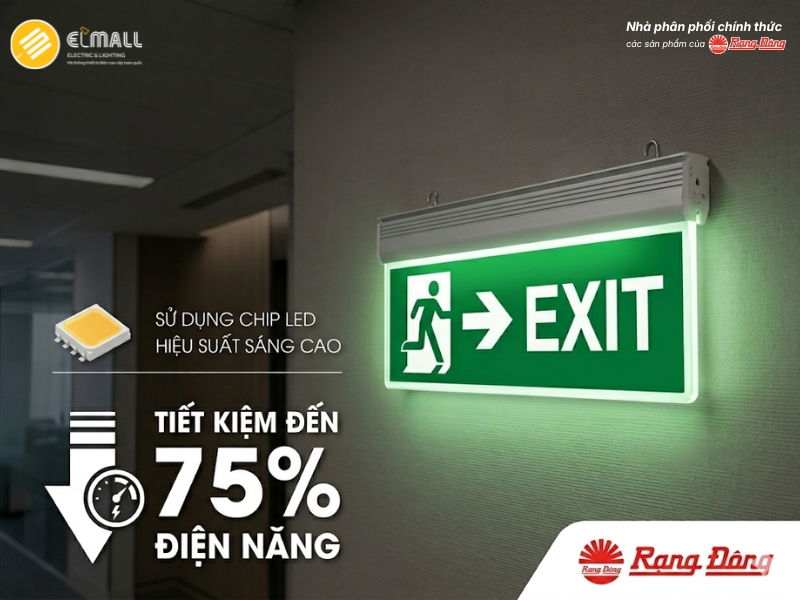 đèn exit CD01 40x20/2.2w tiết kiệm điện