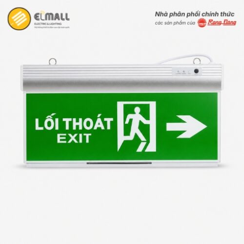 đèn exit mặt chỉ dẫn mũi tên chỉ bên phải