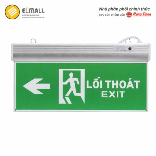 đèn exit mặt chỉ dẫn mũi tên chỉ bên trái