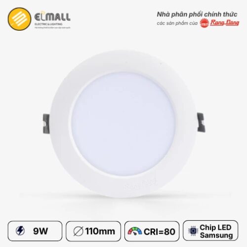đèn led âm trần at02 9w