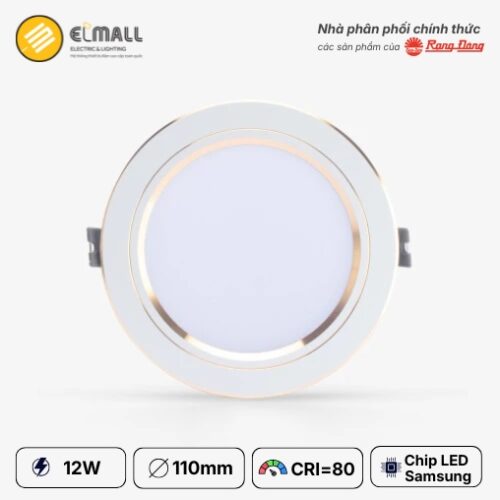đèn led âm trần at10 12w