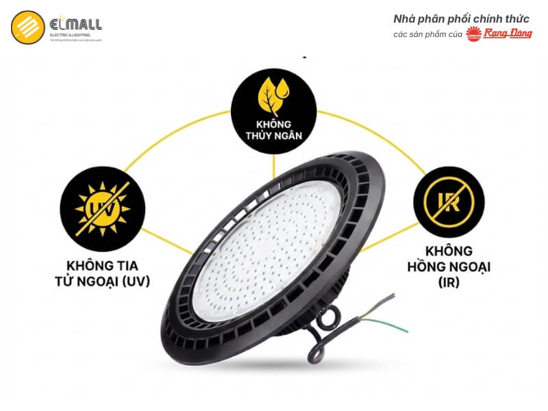 Đèn LED Nhà Xưởng Highbay HB03 390/200W Rạng Đông không chứa thủy ngân