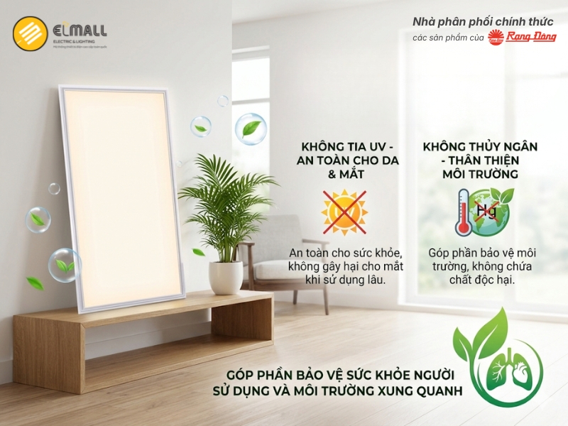 đèn led panel 600x1200 80w an toàn khi sử dụng