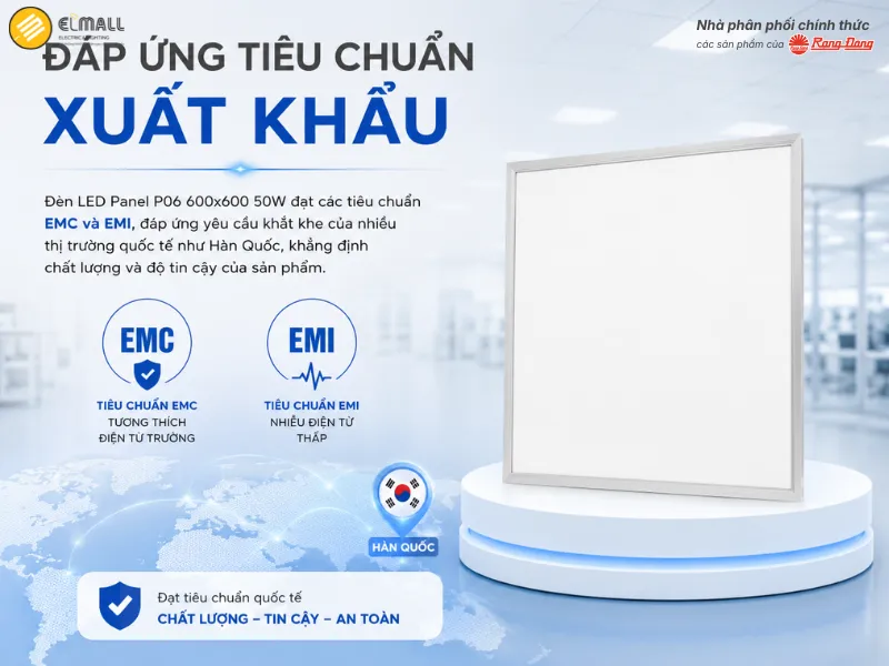 P06 600×600/50W đáp ứng tiêu chuẩn thị trường quốc tế