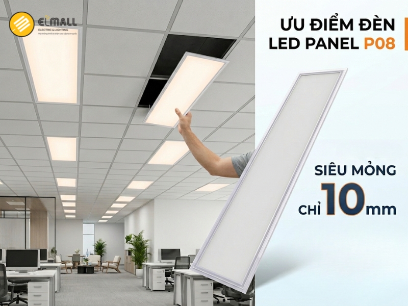 đèn led panel 300x1200 rạng đông 50w p08 siêu mỏng