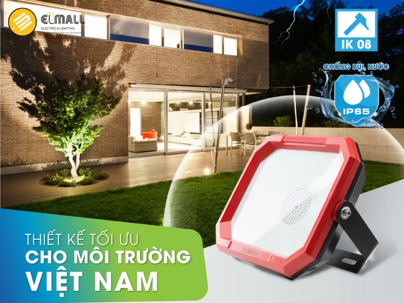 Đèn pha CP08 50W đạt chuẩn IP65