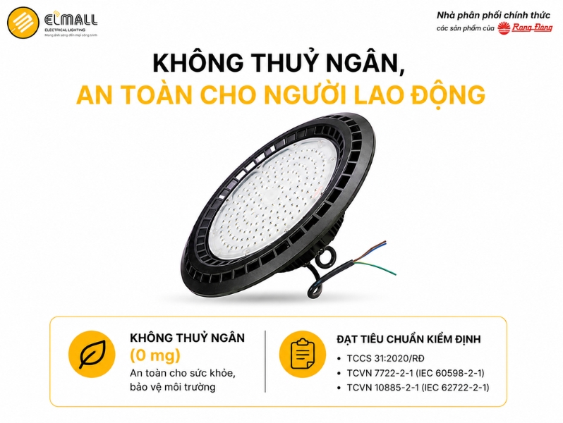 HB03 390/200W không chứa thủy ngân - an toàn cho người lao động