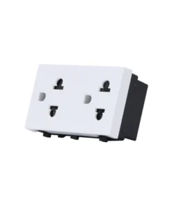 Hạt ổ cắm đôi âm tường Rạng Đông HOC02 2C/16A