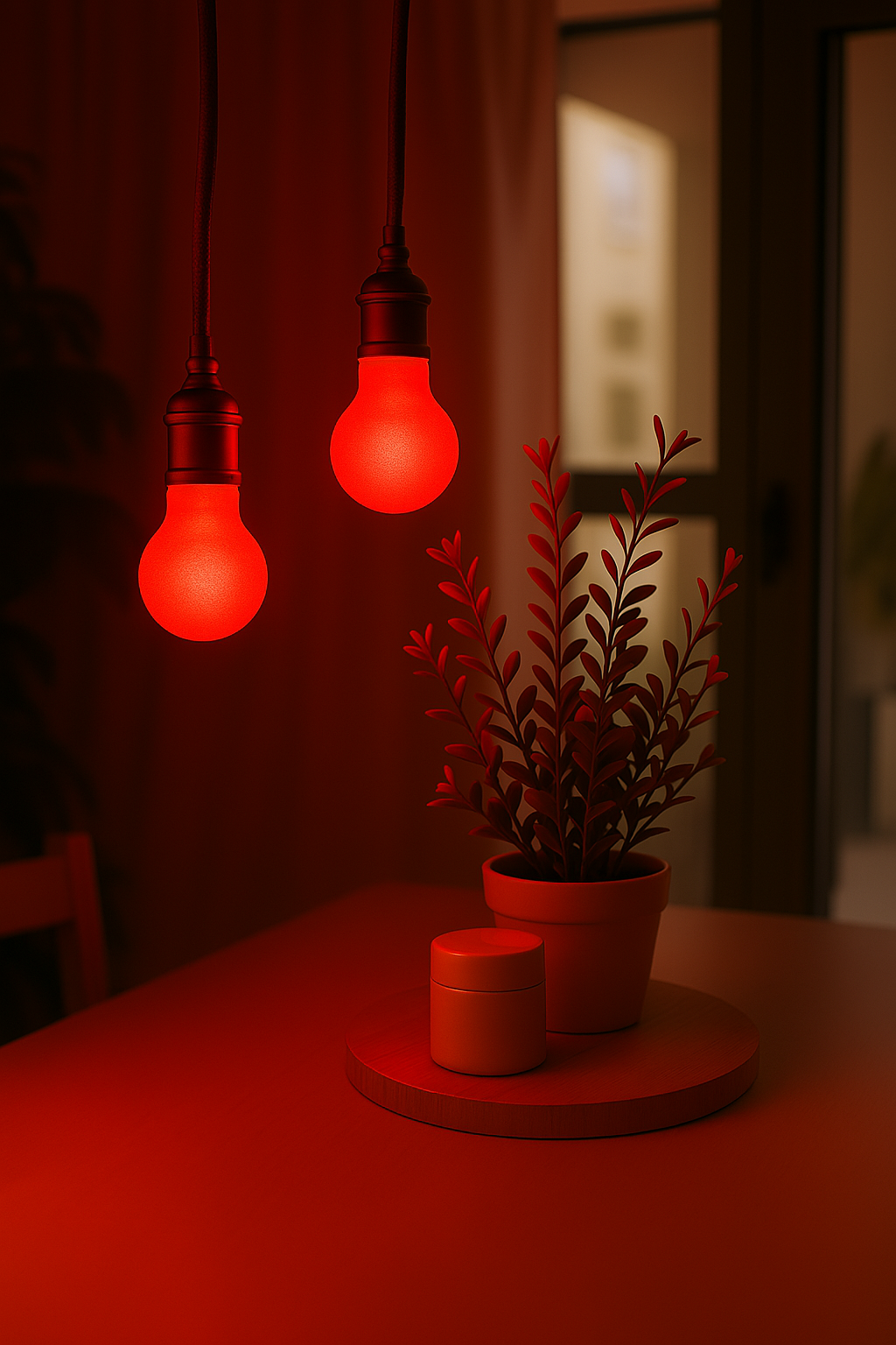 Đèn LED bulb tròn Rạng Đông /1W màu đỏ phù hợp với mọi không gian