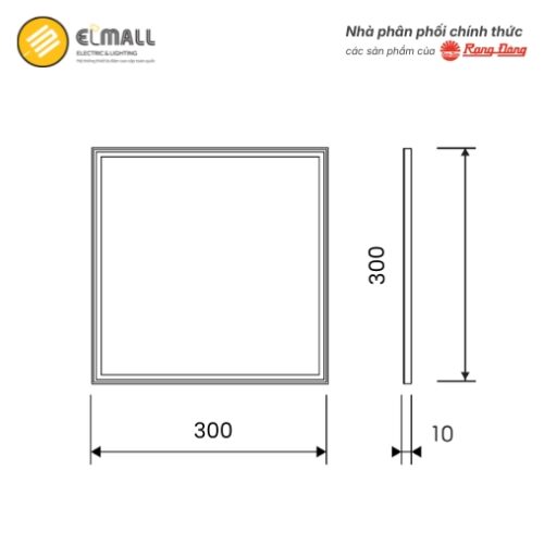 kích thước đèn led panel 300x300 24w plus p07