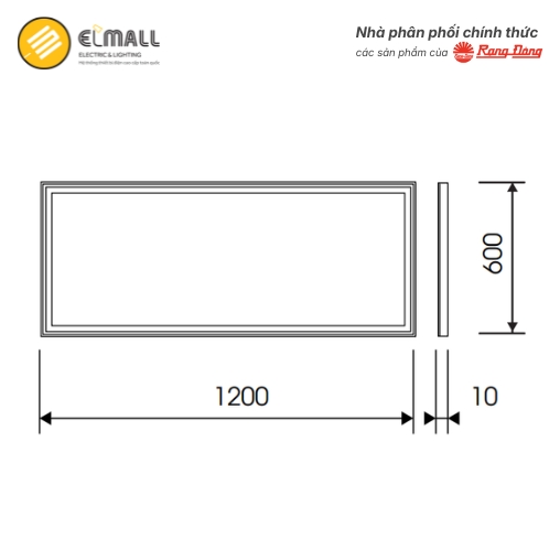 kích thước đèn panel 600x1200 p08