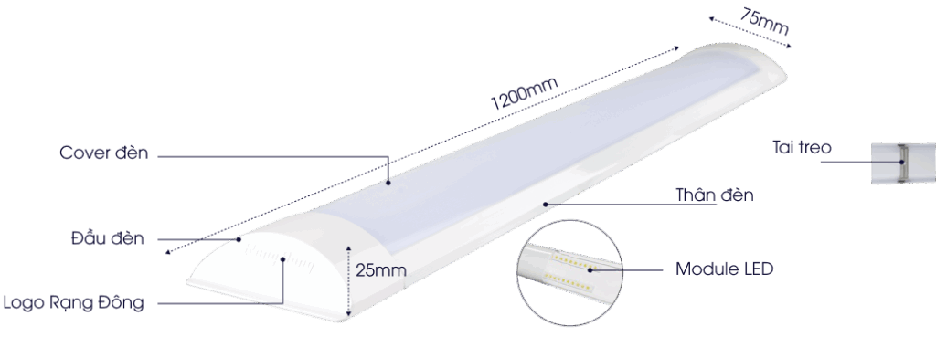 Ưu điểm nổi bật của đèn LED 1200/40W M26 Rạng Đông