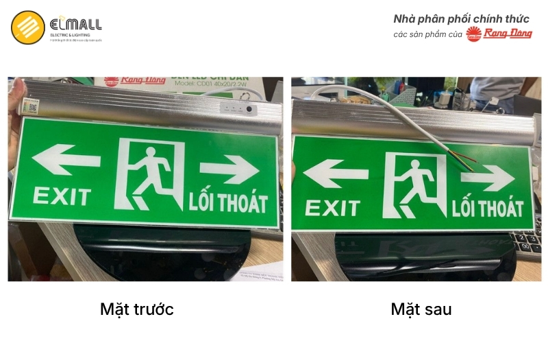 mặt hiển thị đèn exit CD01 40x20/2.2W 2 mặt