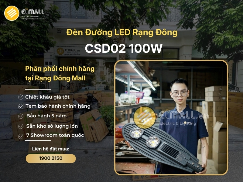 mua đèn đường led 100w csd02 tại rạng đông mall