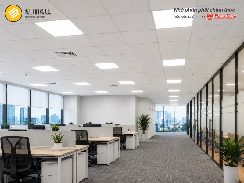 p08 600x600/50w lắp đặt chiếu sáng văn phòng