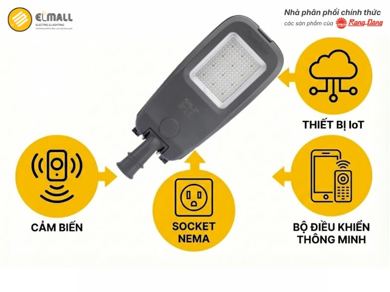 Socket Nema đèn đường LED CSD08 kết nối IoT chiếu sáng thông minh