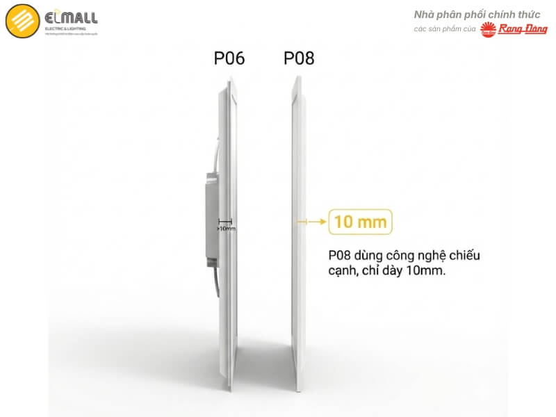 Đèn LED panel P08 600X600 50W ứng dụng công nghệ chiếu cạnh tiên tiến