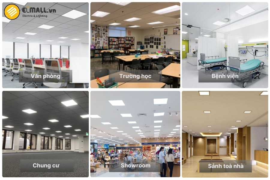 các ứng dụng của Đèn LED Panel chiếu cạnh Rạng Đông P08 600×600/50W 