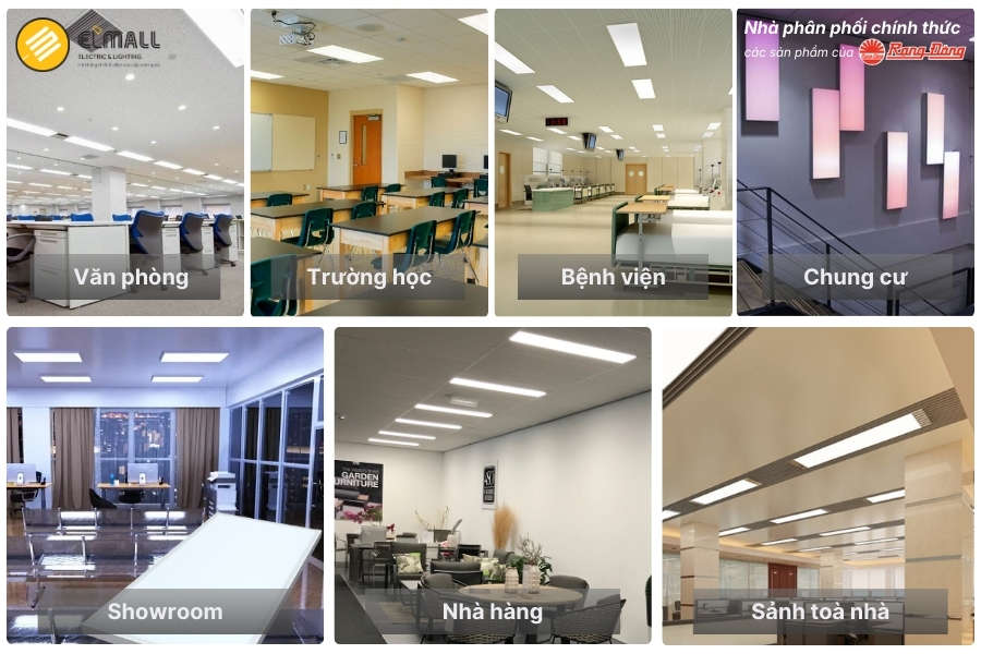 ứng dụng chiếu sáng đèn led panel 300x1200 40w thông minh