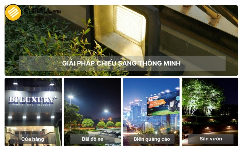 Đèn Pha LED Rạng Đông CP06 50W phù hợp cho 4 nhóm không gian chính